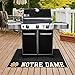 FANMATS 13323 Notre Dame Fighting Irish Vinyl Grill Mat - 26in. x 42in. - Deck Patio Protective Mat | Oil, flame, and UV resistant - ND Primary Logo