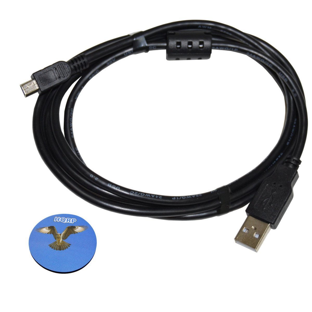 HQRP USB zu Mini USB Kabel 1.8m für Garmin nuvi 56 / 56LM / 56LMT / 57