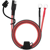 Impermeabile Pannelli Solari Moto Interruttore InLine 12V SAE Impermeabile IP65 | Cavo 14 AWG, 40cm | Con LED | Per Pannelli Solari, Moto, Camper - 6