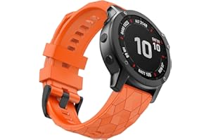 MYSNBKN Compatible Fenix 7 Band 22mm Width Soft Silicone Watch Strap for Fenix 5/ Fenix 5 Plus/Fenix 6/ Fenix 6 Pro/Fenix 7/Forerunner 935/Forerunner945/ Approach S60 Smartwatch