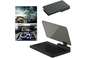 MACHSWON 6" Screen Universal Car HUD Head Up Display Projector Phone Navigation GPS Holder