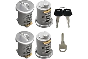 Lock Cores Kits Fit for Yakima Car Roof Rack System Components, 4 SKS Lock Cylinders Universal for Lockable Accessories with 
