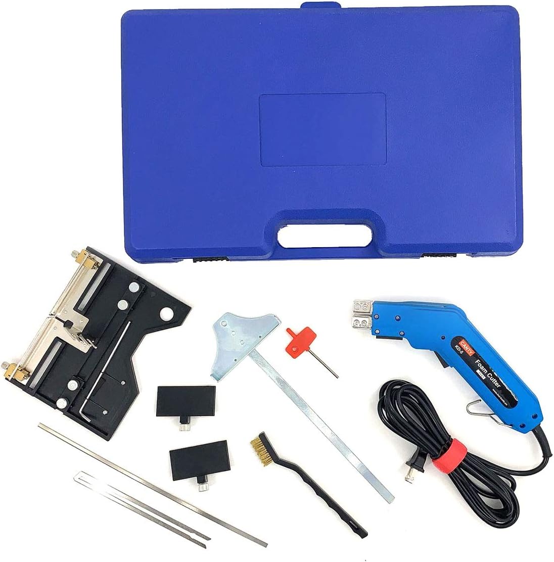 Cozyel 110V 150W Large Groove Electric Hot Knife Foam Cutter Grooving Heat Wire Styrofoam Engraving Cutting Tool Kit Blade Slotting Board DIY Sculpture
