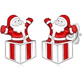 Christmas Earrings 925 Sterling Silver Santa Claus Earrings Christmas Jewelry Gifts for Women