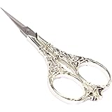 BIHRTC Vintage European Style Scissors Stainless Steel for Cross Stitch Cutting Embroidery Sewing Handcraft Craft Art Work DI