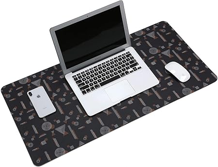 Amazon デスクマット エグゼクティブ レザー 調 パソコン デスクマット 大型 マウスパッド 事務所 おしゃれ オフィスデスクパッド 多機能 マウスマット キーボードマット 傷防止 汚れ防止 ブラック ダークベージュ デスクマット 文房具 オフィス用品