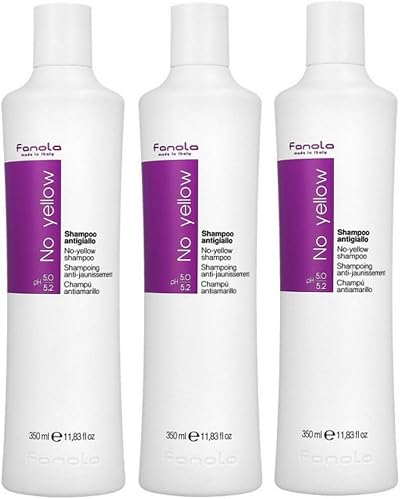 FANOLA No Yellow Shampoo 350 ml Pack of 3