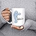 Artisan Owl Mana-Tea Funny Manatee Coffee Mug – 15oz Large Ceramic Tea Cup, Cute Animal Pun Gift for Women, Men, Office, Home or Kitchen Use