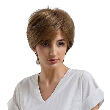 Amazon Com Ladaidra Women Wig Light Brown Short Hair Fashion