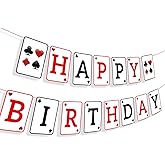 Casino Birthday Banner Casino Happy Birthday Banner Poker Game Party Banners Casino Theme Party Decorations Poker Game Night Banners Casino Poker Las Vegas Themed Decor