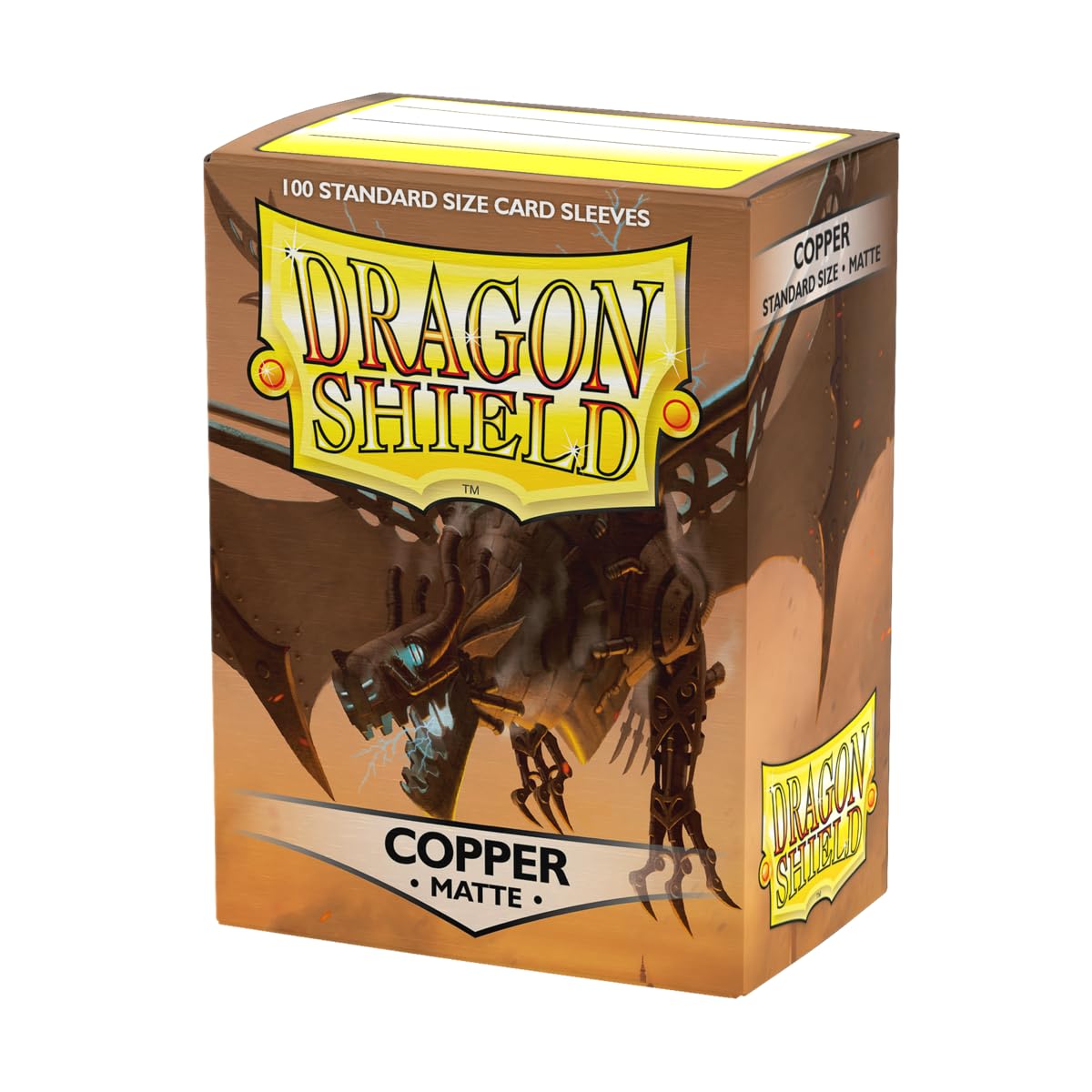Dragon Shield | Standard Size Card Matte Sleeves | 100 CT - Smooth & Tough Premium TCG Sleeves | Compatible with Pokemon, Flesh & Blood, One Piece & Magic The Gathering | Copper — image 1
