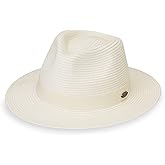 Wallaroo Hat Company Women’s Caroline Fedora Sun Hat – UV Sun Protection, Packable, Adjustable, Travel-Friendly, Medium Size