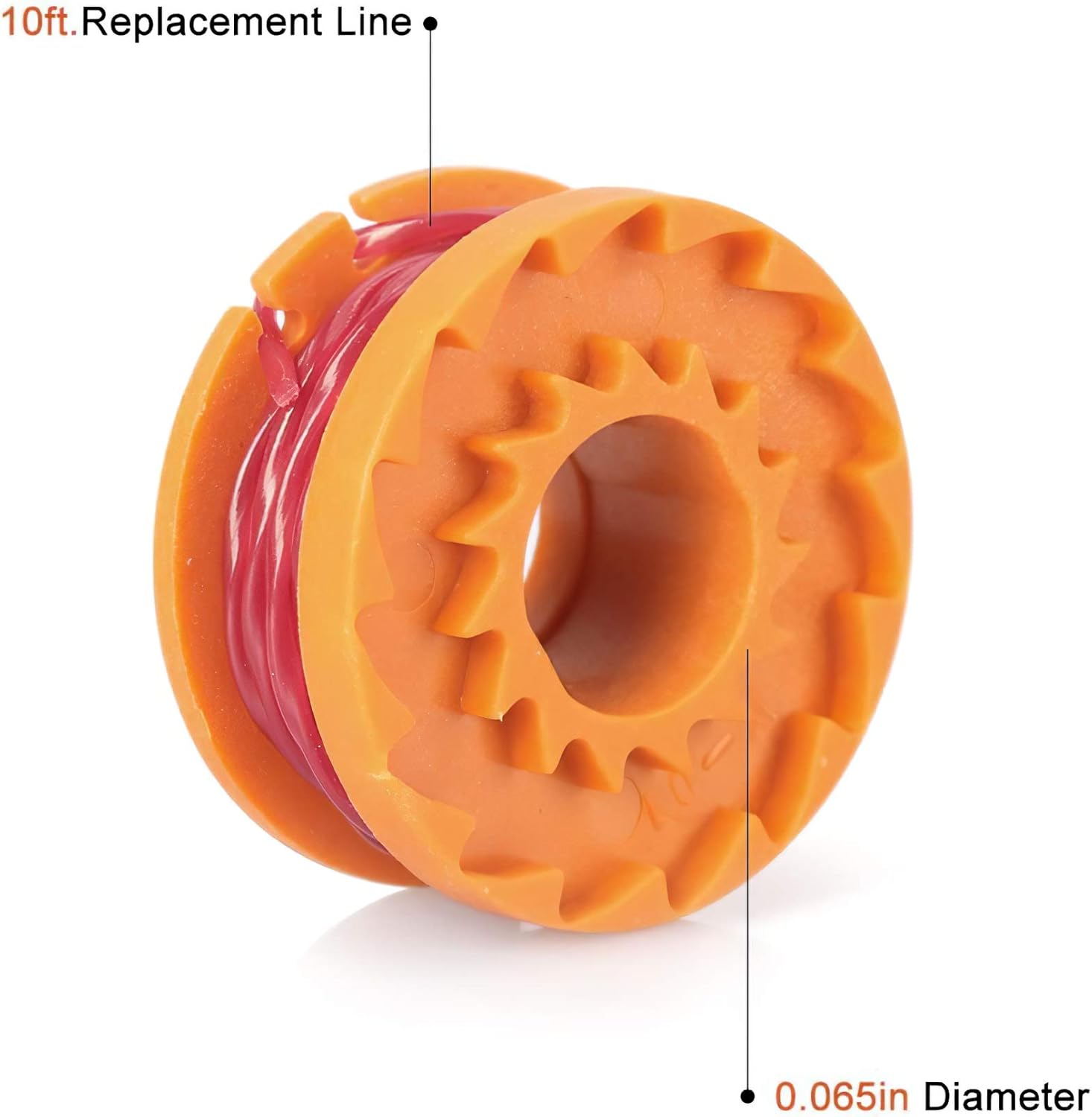 YWTESCH Replacement Trimmer Spool Line for Worx, 13 Pack (12 Pack Grass Trimmer Line, 1 Trimmer Cap) : Garden & Outdoor