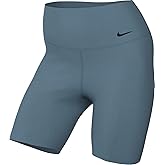 Nike Women's Zenvy Gentle-Support High-Waisted 8" Biker Shorts, Smokey Blue, Medium
