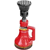 Jack Boss 5 Ton (10,000 LBs) Professional Car Support Screw Jack for House Construction Bridge Stabilization, Red