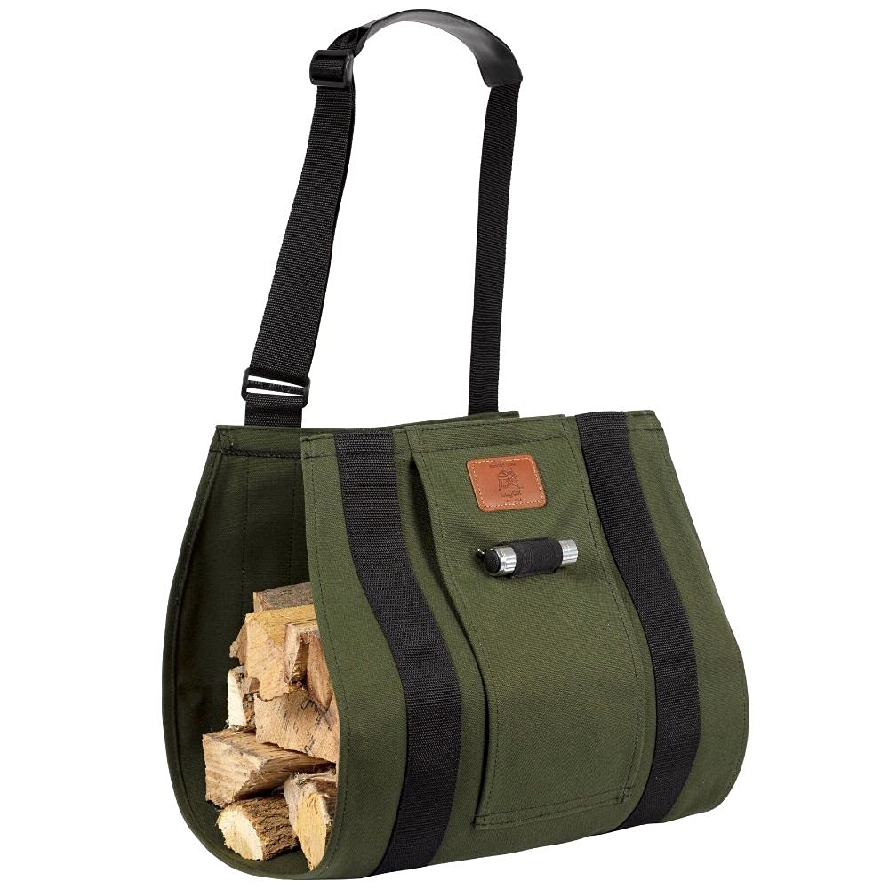 LogOX WoodOX Sling - The World's Most Ergonomic Firewood, Kindling, and Log Carrier - Designed in Vermont and Made in USA (Patented)