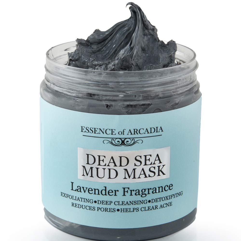 Dead Sea Mineral Mud Mask Scented with Lavender - 100% Natural Minerals - Minimize Pores, Remove Blackheads, Reduce Acne and Wrinkles for Men and Women, a Visibly Healthier Complexion (8.8 oz/250 gr)