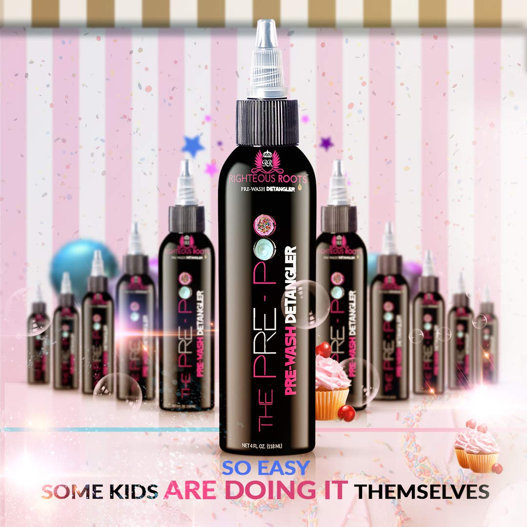 Curly Hair Kids PreShampoo Treatment Hair Detangler & Braid Takedown