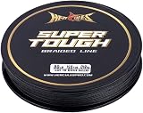 HERCULES Super Tough Braided Fishing Line 50lb 150yds Black 8 Strands view 8
