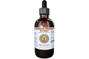 Nutmeg Liquid Extract, Organic Nutmeg (Myristica Fragrans) Tincture Herbal Supplement, Hawaii Pharm, Made in USA, 4 fl.oz