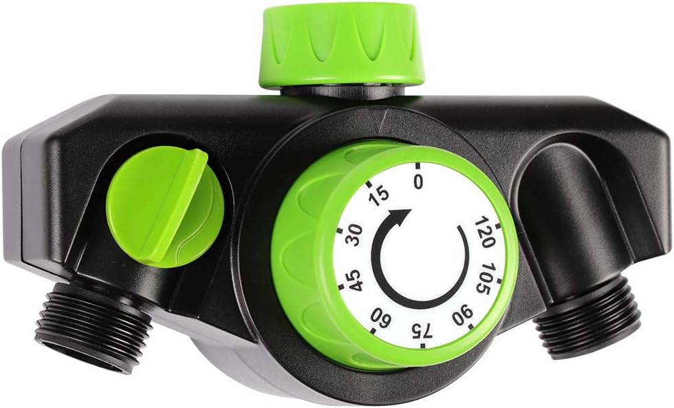 Kasonic Mechanical Watering Timer, 2 Ways Use, Durable High Impact Construction Timed, Watering Up to 120 Minutes, No Batteries Required, Oversized Dial, Easy Use: Home & Kitchen