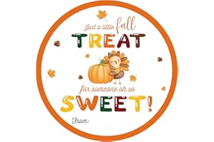 Alynta Thanksgiving Gift Tags Stickers - Happy Thanksgiving Stickers 2 Inch 60PCS Fall Thank You Sticker Maple Leaf Pumpkin Turkey Sticker for Envelope Seals Cards Fall Party Favor Supplies