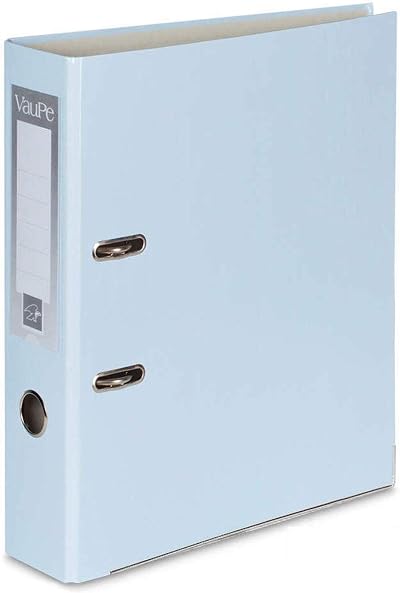 Office Centre 5 Light Blue A4 Lever Arch Files 75mm Spine Metal Edge