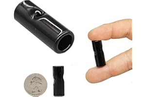 CALIGARS Prerollers- Glass Tips- 8mm,10mm, 12mm (Packs of 100) (12mm- 100 Count, Black)