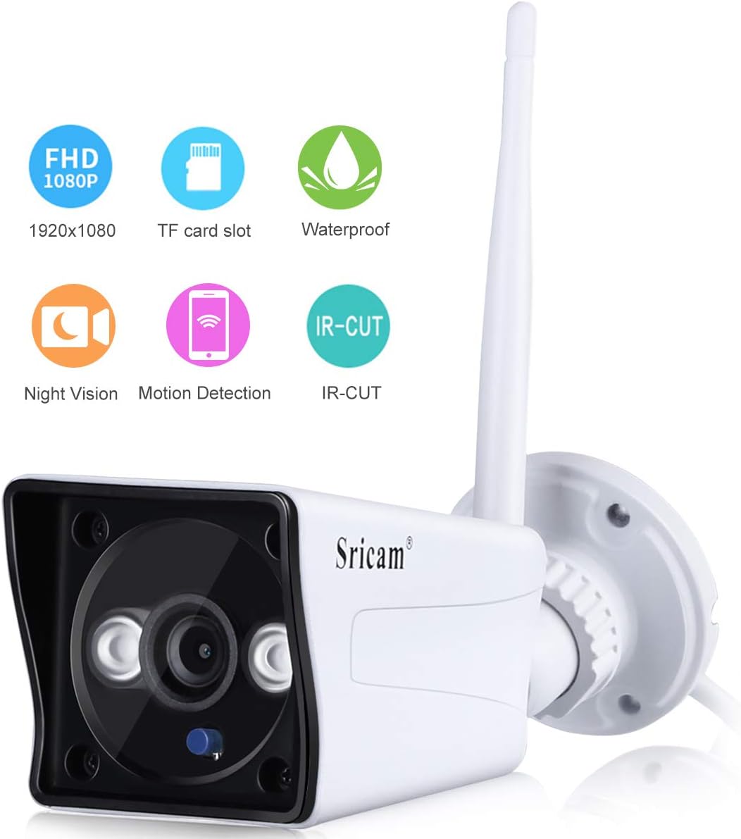 Sricam IP Camera Full HD 1080P Outdoor Security Camera Amazon.co.uk