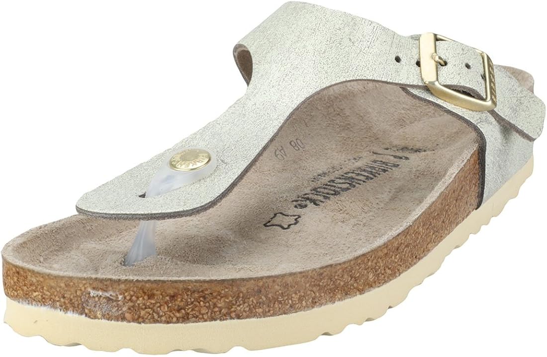 birkenstock gizeh washed metallic