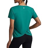 baleaf Women's Short Sleeve Workout Shirts Athletic Tops Sun Protection Breathable T-Shirts Quick Dry Gym Running Tennis