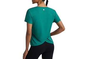 baleaf Women's Short Sleeve Workout Shirts Athletic Tops Sun Protection Breathable T-Shirts Quick Dry Gym Running Tennis