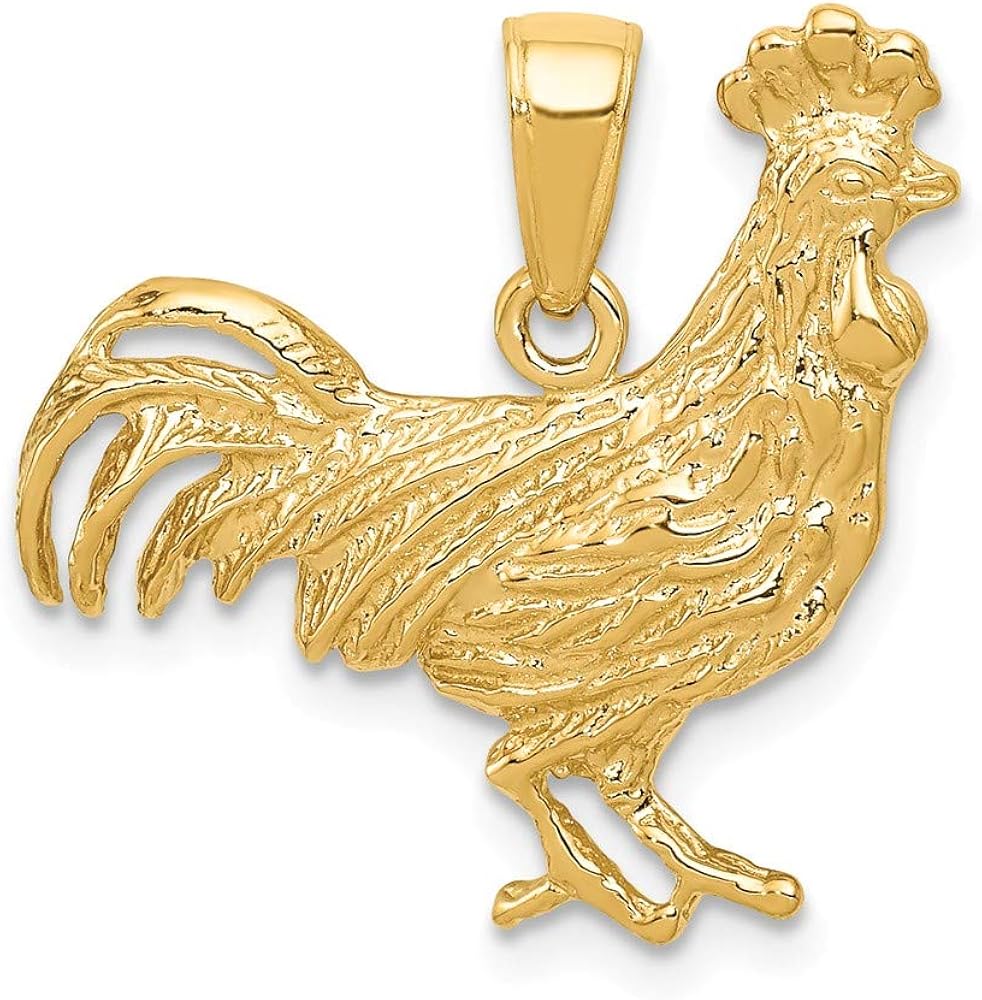 Gold rooster pendant Outlet