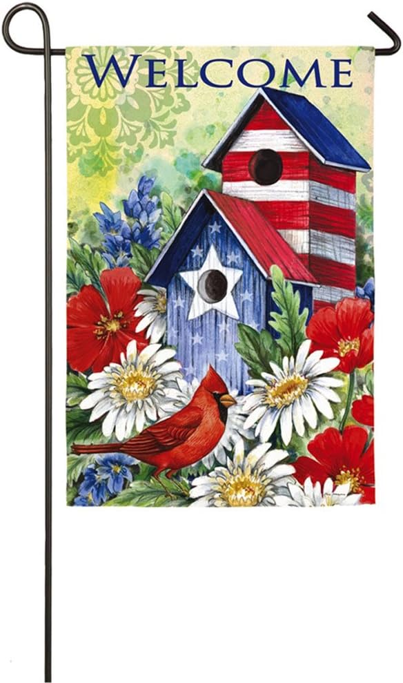 Best Patriotic Birdhouse Garden Flag