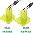2 Packs Power Wheel Adapter for Ryobi 18V Battery Adapter Power Wheels Battery Conversion Kit with Fuses & Wire Terminals, 12AWG Wire, Power Connector for DIY Ride On Truck, RC Car Toys and Robotics