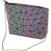 Orita Women Holographic Laser Envelope Clutch Handbag Shoulder Bag Purse