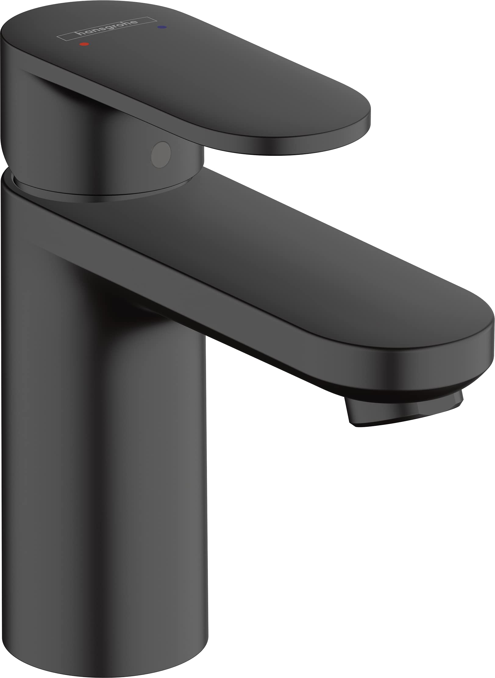 hansgrohe Vernis Blend Basin Mixer Tap 100 with pop-up waste set, matt black, 71551670