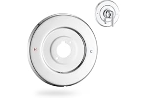 DLYMTRX Replacement Shower Escutcheon Plate for Moen T2901 Gibson Posi-Temp Trim Kit, Durable Metal Cover Plate, Valve & Handle Not Included