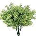 GTIDEA 4PCS Artificial Fake Plants Outdoor Faux Plastic Cedar Shrub Greenery Bushes Home Office Garden Table Centerpieces Decor