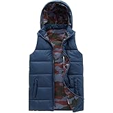 SNOW DREAMS Boys Puffer Vest Hooded Quilted Outwear Sleeveless Jacket Lined Zipper Waistcoat