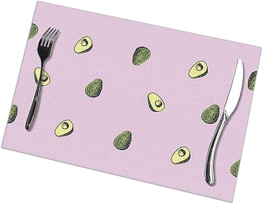 Avacado Good Day Placemats Tapetes para mesa de comedor Juego de 6: Amazon.es: Hogar