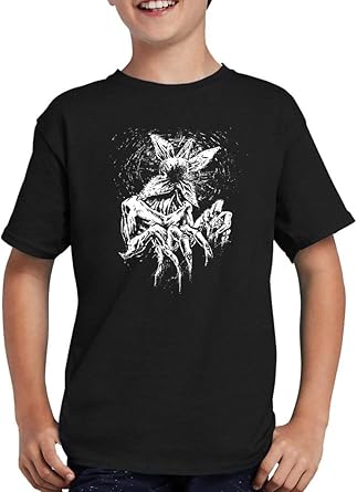 Stranger Demogorgon Things - Camiseta infantil negro 134/146 cm: Amazon.es: Ropa y accesorios