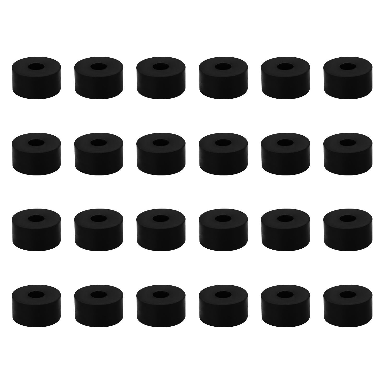 YARNOW Serving Tray Round 24PCS Flowerpot Foot Pads, Round Rubber Potted Plant Stand, Pot Risers Absorbing Mats for Indoor Outdoor Gardening Plant Container Planter