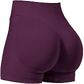 VOYJOY Women Workout Impact Shorts 2.5"/ 3.6"/ 4.5"/ 6" Scrunch Butt Lifting Gym Seamless Booty Biker Shorts
