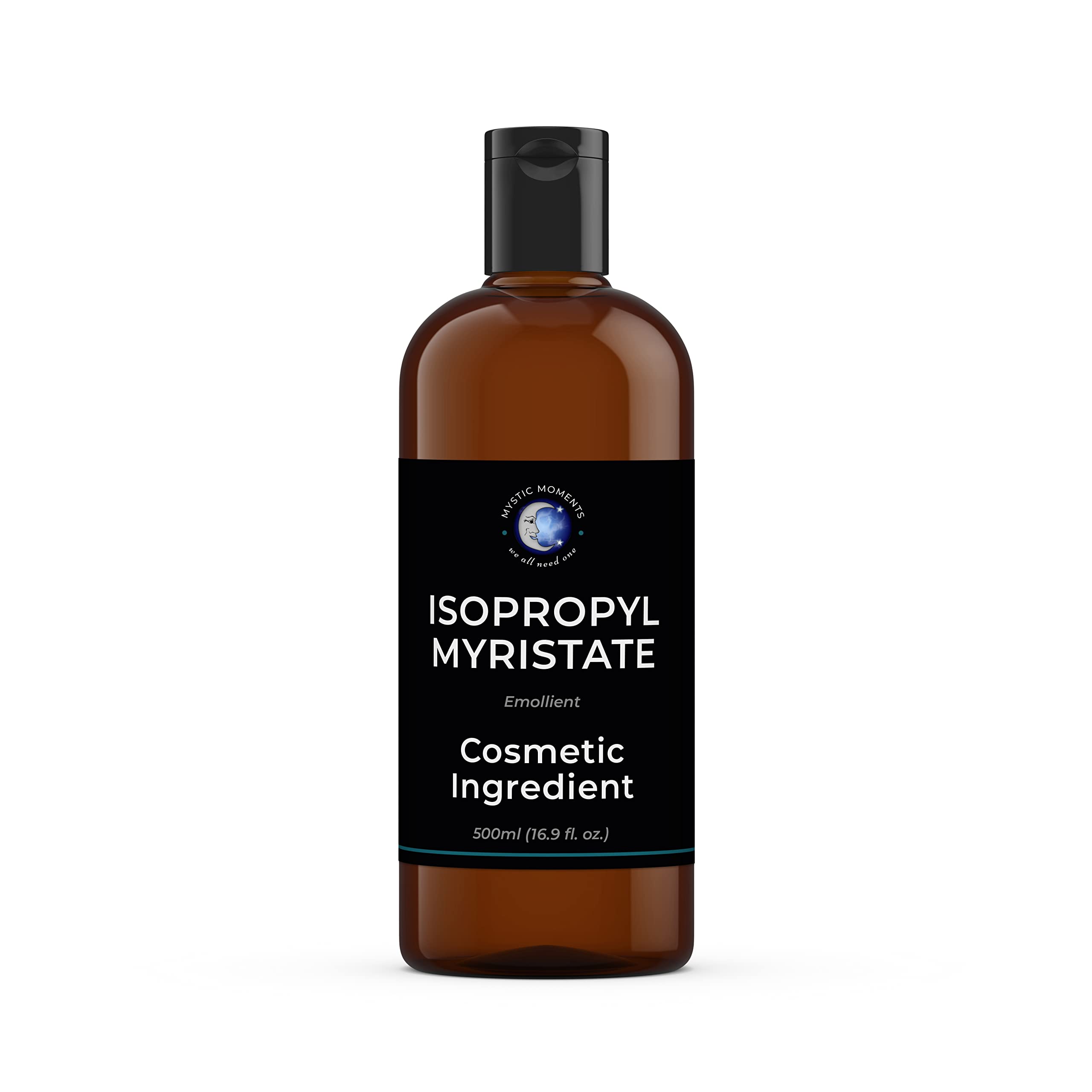 Mystic Moments | Isopropyl Myristate Liquid | INCI: Isopropyl Myristate | Emollient & Solubiliser | Oil-Soluble | Vegetable-Derived | For Creams, Lotions, Perfumes & Bath Oils | 500ml