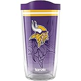 Tervis NFL Minnesota Vikings - Forever Fan Made in USA Double Walled Insulated Tumbler Travel Cup Keeps Drinks Cold & Hot, 16oz, Classic