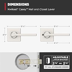 Kwikset Casey Interior Passage Door Handle, Lever