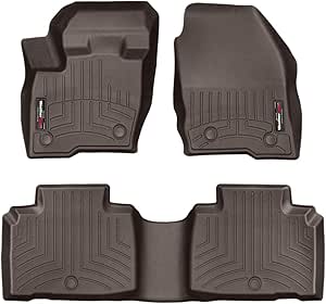 Amazon Com Weathertech Custom Fit Floorliner For Mkx Nautilus 1st 2nd Row Cocoa Automotive