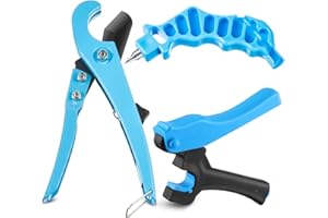 Feekoon Drip Irrigation Tubing Cutter Hole Punch Tool, Irrigation Sprinkler Hose Cutter, 2 in 1 Combination Drip Punch Tool for Garden PE Pipe 16 20mm(Blue)