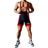 Gymskop Men's Wrestling Singlets Athletic Supporters Slim Fit Sport Bodysuit Sleeveless Active Wrestling Leotard Jumpsuits